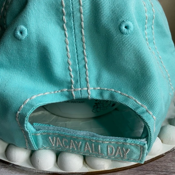 NWT Vacay All Day Hat Embroidered Distressed Ball Cap vacations ballcap - Picture 3 of 7